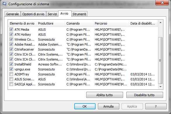 Velocizzare Windows 7 all’avvio Velocizzare Windows 7 - msconfig
