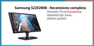 Samsung S22E200B monitor per PC – Recensione completa Samsung S22E200B monitor per PC - Recensione completa