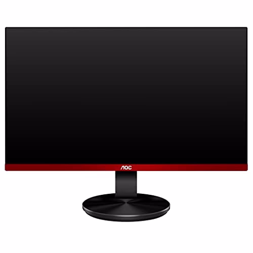 AOC G2590VXQ Monitor da Gaming 24.5", FHD 1920 x 1080 a 75 Hz, 1 ms, Speaker, D-SUB, 2 x HDMI, DP, Nero/Rosso
