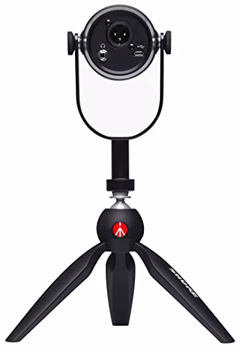 Shure MV7 USB, microfono con treppiede per podcasting, registrazione, streaming e gaming, uscita cuffie integrata, microfono dinamico USB/XLR interamente in metallo, Voice-Isolating,TeamSpeak