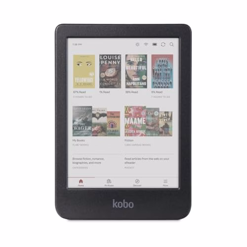 Kobo Clara Colour | eReader | Display antiriflesso a colori E Ink Kaleido™ 3 da 6” | Modalità Scura| I Audiolibri | Impermeabile | Nero