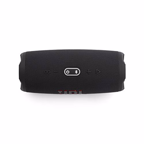 JBL Charge 5 Speaker Bluetooth Portatile, Cassa Altoparlante Wireless Resistente ad Acqua e Polvere IPX67, Powerbank integrato, USB, PartyBoost, Bass Radiator, Fino a 20h di Autonomia, Nero