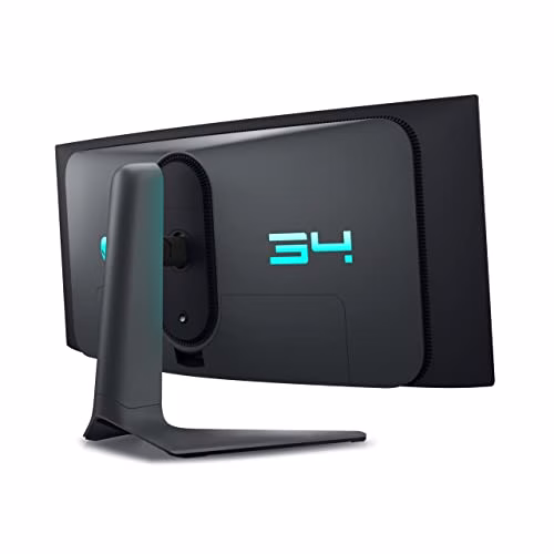 Alienware AW3423DWF 34" WQHD (3440x1440) 21:9 1800R Monitor Gaming Curvo, 165Hz, QD OLED, 0.1ms, AMD FreeSync Premium Pro, 99.3% DCI-P3, HDR400, 2x DisplayPort, 1x HDMI, 5x USB, 3 Anni di Garanzia