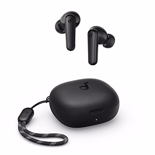 soundcore Cuffie Bluetooth by Anker P20i, Auricolari Bluetooth 5.3, Cuffie Wireless In-ear Driver 10mm con Bassi Potenti, 30 Ore di Riproduzione, Resistenza acqua IPX5, EQ, 2 microfoni chiamate AI