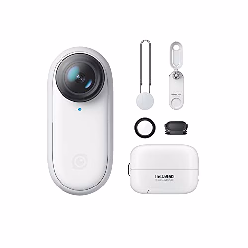 Insta360 GO 2 32GB - Piccola Videocamera d'azione, 27 gr, impermeabile, stabilizzazione, cattura POV, sensore da 1/2.3