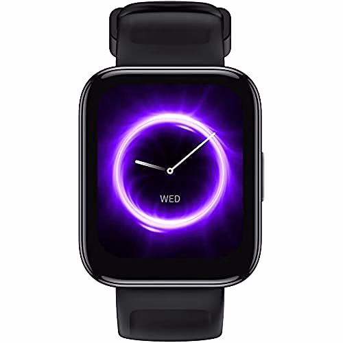 realme Watch 3,Display ampio e luminoso da 1.8’’, Oltre 110 modalità sport Chiamate con, Chiamate con Bluetooth senza interruzioni, Oltre 100 quadranti,black, One Size, RMW2108