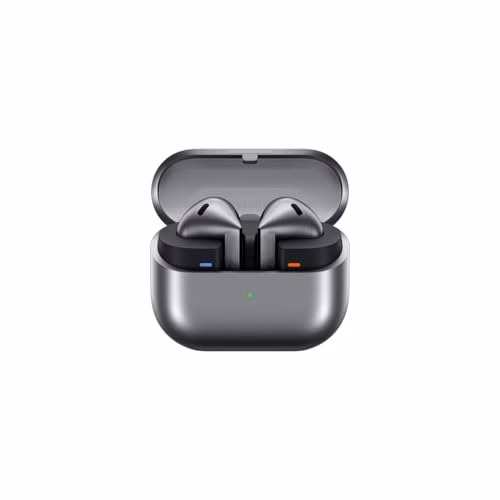 Samsung Galaxy Buds3 Auricolari open type True Wireless, Cancellazione adattiva del rumore, Audio Hi-Fi 360 immersivo, Batteria a lunga durata, Impermeabilità IP57, Silver 2024 [Versione Italiana]