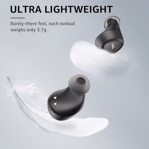 TOZO A1 Cuffie Bluetooth, Mini Auricolari Bluetooth 5.3 con Mic Stereo, In Ear Mini Cuffie con Bassi potenti, Connessione a Lunga Distanza, Ricarica Wireless, Cuffie Wireless per Lavoro e Viaggio