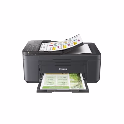 Canon PIXMA TR4755i stampante multifunzione wireless 4 in 1, Stampa, Scansione, Copia, Fax - Fronte/Retro, ADF 20 Fogli, Stampa Foto Senza Bordi 10x15, Compatibile con PIXMA Print Plan, Nero