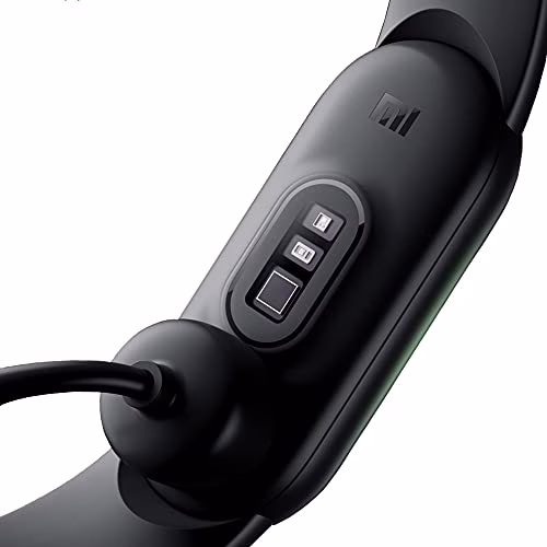 Xiaomi Mi Smart Band 6 Orologio Smart, Schermo AMOLED 1.56'', Tracciamento Sport, Resistente all'Acqua fino a 5 ATM, Cinturino Antibatterico, Batteria 125 mAh, Versione Italiana, Nero