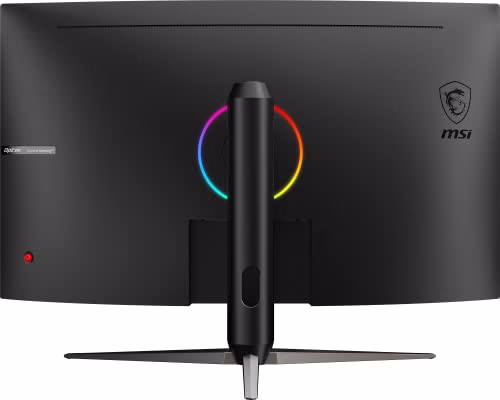 MSI Optix AG321CQR - 31.5 Inch WQHD Curved Gaming Monitor - 1500R, 2560 x 1440 VA Panel, 165 Hz / 1ms, FreeSync Premium, HDR, Mystic Light, Adjustable Stand / VESA - Display Port 1.2 & HDMI 2.0