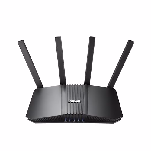 ASUS RT-BE82U, Router Estendibile Smart AIMesh Dual-Band BE6500 (802.11be), Cinque Porte 2,5GbE, Fino a 3 SSID per IoT Device, Compatibile con VPN e Parental Control, Advanced Network Security, Nero