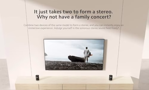 Xiaomi Smart Speaker (IR Control), LED Display, Controllo Vocale Google Assistant, Trasmettitore IR Integrato, Centro di Controllo Smart Home, Riproduzione Stereo, Suono Bilanciato, Home App