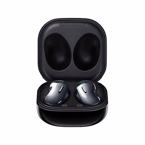 Samsung Galaxy Buds Live Auricolari True Wireless Open-type senza tappi In-Ear, Tre Microfoni, Controlli Touch, Ricarica Wireless, Cancellazione attiva del rumore, Black [Versione Italiana]