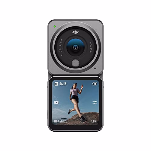 DJI Action 2 Dual Screen Combo, Action Cam 4K con Modulo di Alimentazione, FOV di 155°, Supporti Magnetici, Tecnologia di Stabilizzazione