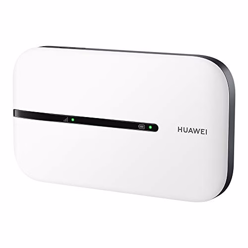 HUAWEI E5576-320 Mobile Wi-Fi 3s 4G LTE CAT4, 150 MBps, Batteria Ricaricabile da 1500 mAh, Nessuna Configurazione Necessaria, Wi-Fi Portatile Abilitato, per Viaggio e sul Lavoro, Bianco