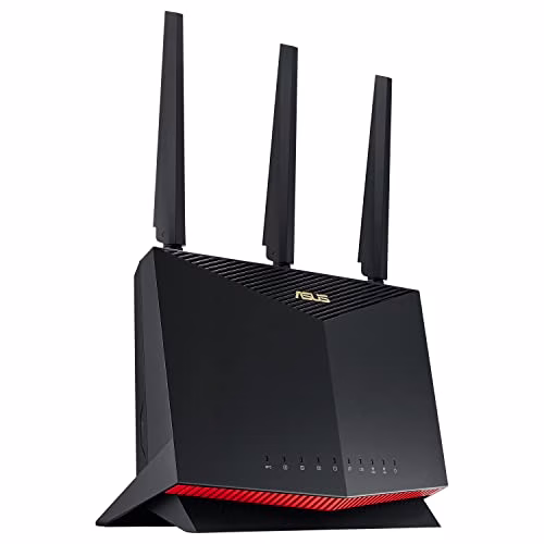 ASUS RT-AX86U Pro AX5700 Gaming Router estendibile con Mobile Tethering, alternativa ai Router 4G 5G Dual Band WiFi 6, Porta 2.5G, Compatibile con PS5, AiProtection Pro, Parental Control