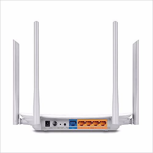 TP-Link Archer C50 Router Wi-Fi AC1200, Dualband 300 Mbps/2.4 GHz e 867 Mbps/5 GHz, IPv6, Bianco