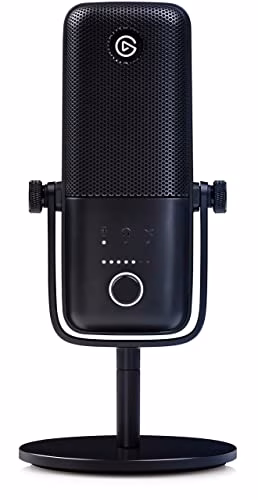 Elgato Wave:3, microfono condensatore USB premium per streaming, podcast, gaming e home office, software di mixaggio gratis, plug-in per effetti audio, anti-distorsione, plug ’n play, per Mac e PC