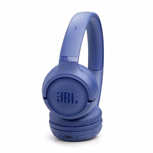 JBL Tune 530 BT Cuffie On-Ear Bluetooth Wireless, Pieghevoli e Leggere, JBL Pure Bass, Connessione Multipoint, fino a 76 ore di Autonomia, Google Fast Pair, Microsoft Swift Pair, Blu