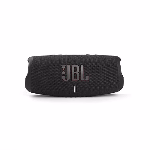 JBL Charge 5 Speaker Bluetooth Portatile, Cassa Altoparlante Wireless Resistente ad Acqua e Polvere IPX67, Powerbank integrato, USB, PartyBoost, Bass Radiator, Fino a 20h di Autonomia, Nero