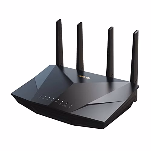 ASUS RT-AX5400 Dual Band WiFi 6 (802.11ax) Router Estendibile con Mobile Tethering, Alternativa ai Router 4G 5G, VPN integrata, Sicurezza di Rete AiProtection Pro, Parental Control, Instant Guard