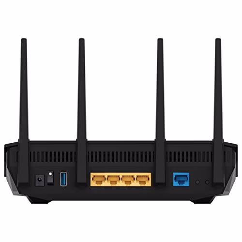ASUS RT-AX5400 - Router estendibile dual-band AX5400 con tethering mobile 4G/5G tramite USB, Instant Guard, VPN integrata, controllo parentale, giochi e streaming, AiMesh, casa intelligente