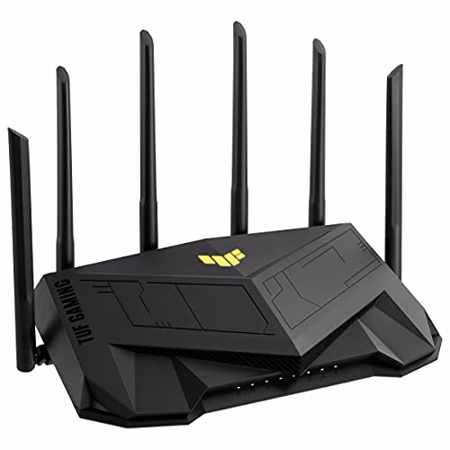 Asus Router da gioco TUF-AX5400 (sistema WLAN Ai Mesh, WiFi 6 AX5400, compatibile con PS5, LAN Gigabit, CPU TC da 1,5 GHz, AiProtection Pro, USB 3.2)