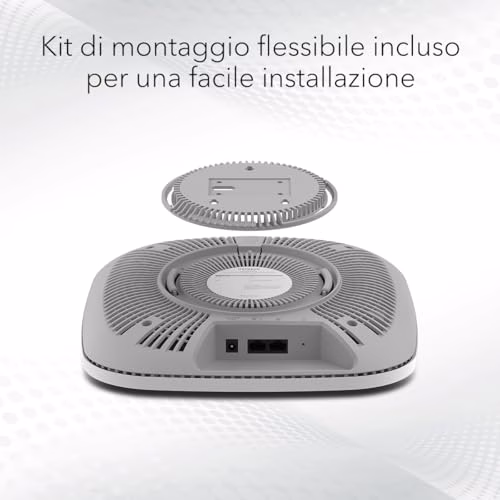 NETGEAR Punto di accesso wireless (WAX628), punto di accesso WiFi 6 con Ethernet, PoE Dual-Band AX5400, 4 anni di gestione remota Insight inclusa, alimentazione o adattatore CA (non incluso)