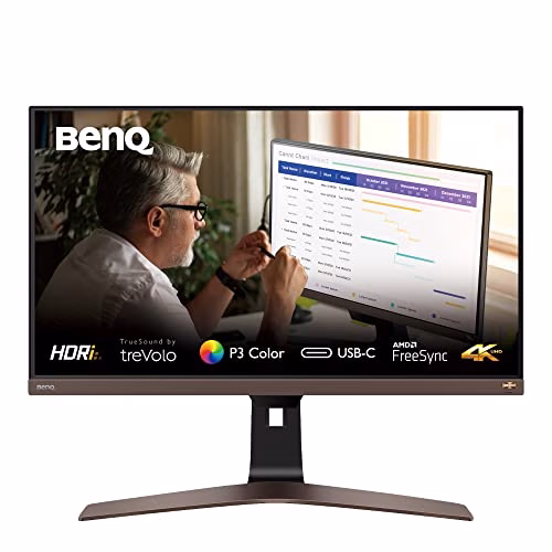 BenQ EW2880U Monitor 4K | 28 pollici IPS HDR USB-C 60W | Compatible per MacBook Pro M1