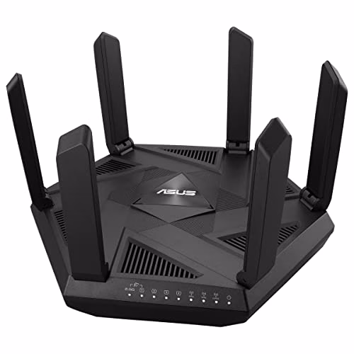 ASUS AXE7800 Router estendibile con Mobile Tethering, alternativa ai Router 4G 5G Tri-band WiFi 6E (802.11ax), 6GHz 2.5G, ASUS Safe Browsing, AiProtection Pro, Parental Control, Link Aggregation