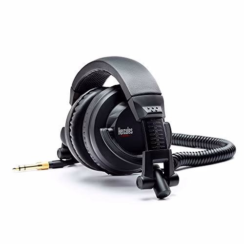 Hercules HDP DJ45 Cuffie DJ Chiuse, Pieghevole, Auricolari Girevoli e Cavo da 2m/6,5
