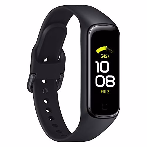 Samsung Galaxy Fit2 Nero con Accelerometro, Giroscopio, Monitoraggio Frequenza cardiaca, Tracker allenamento, Display 1.1" AMOLED, batteria 159 mAh [Versione Italiana]