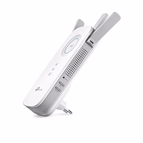 TP-Link Ripetitore WiFi Wireless, Velocità Dual Band AC1750, WiFi Extender e Access Point, Compatibile con Modem Fibra e ADSL, 1 Porta Gigabit(RE455)