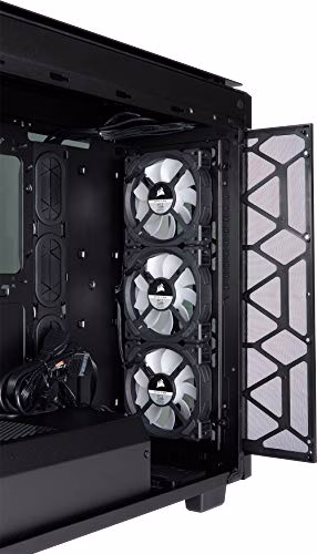 Corsair Obsidian 500D RGB SE Case da Gaming Mid-Tower Premium in Vetro Temperato e Alluminio, con Ventole LL120 e Commander PRO Inclusi