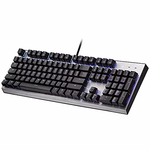 Cooler Master CK351 Tastiera Ottica Gaming (Layout IT)-Interruttori Rossi (Hot-Swappable), NKRO Completo,RGB per-Key (MasterPlus+), Poggiapolsi,Tasti Personalizzabili,Formato Completo, Cablato, QWERTY
