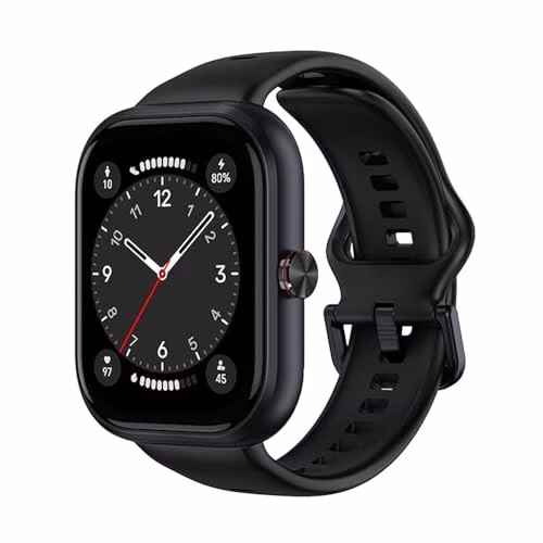 HONOR CHOICE Smartwatch Uomo Donna,Orologio Fitness con Chiamate,1.95" Smart Watch Monitor del SpO2/Cardiofrequenzimetro,120 modalità Sportive,GPS,Fitness Tracker 12 Giorni In Standby,Android iOS,Nero