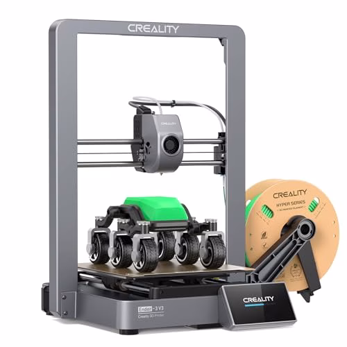 Creality Ender-3 V3 - Stampante 3D, 600 mm/s, velocità di stampa rapida CoreXZ FDM, livellamento automatico, doppia velocità, ugello tri-metallo, raffreddamento rapido, dimensioni di stampa 220 x 220