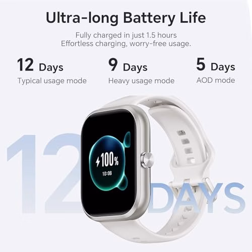 HONOR CHOICE Smartwatch Uomo Donna,Orologio Fitness con Chiamate,1.95" Smart Watch Monitor del SpO2/Cardiofrequenzimetro,120 modalità Sportive,GPS,Fitness Tracker 12 Giorni In Standby,Android iOS,Nero