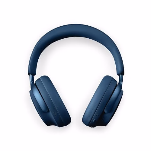 Bose QuietComfort Ultra Headphones con cancellazione del rumore wireless e audio spaziale, cuffie over-ear con microfono, durata della batteria fino a 24 ore, Blu Lunare Edizione Limitata