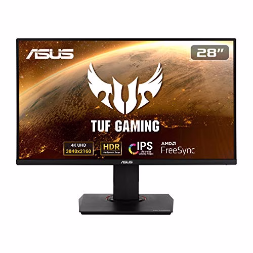 ASUS TUF Gaming VG289Q, 28'' 4K (3840x2160) Gaming monitor, IPS, 90% DCI-P3, DP, HDMI, FreeSync, Low Blue Light, Flicker Free, Shadow Boost, HDR 10
