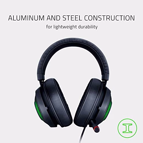 Razer Kraken Ultimate Cuffie On-Ear da Gioco USB per PC e Switch Dock con Audio Surround, Microfono ANC e RGB Chroma, Nero (RGB Chroma)