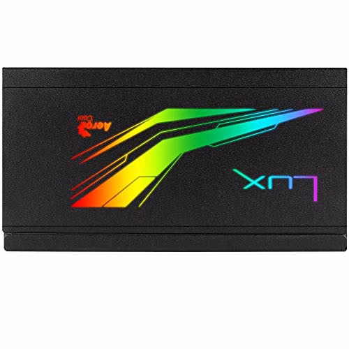 Aerocool Lux RGB M 550W - Alimentatore modulare RGB, 80Plus Bronzo 230V