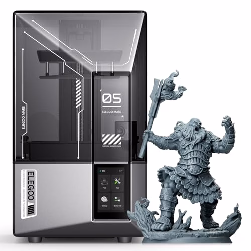ELEGOO Mars 5 Ultra 9K Stampante 3D Resina,150 mm/h di Stampa ad Alta Velocità, Livellamento Automatico Intelligente, Rilevamento Intelligente, Trasferimento WiFi, 153,36 x 77,76 x 165 mm³