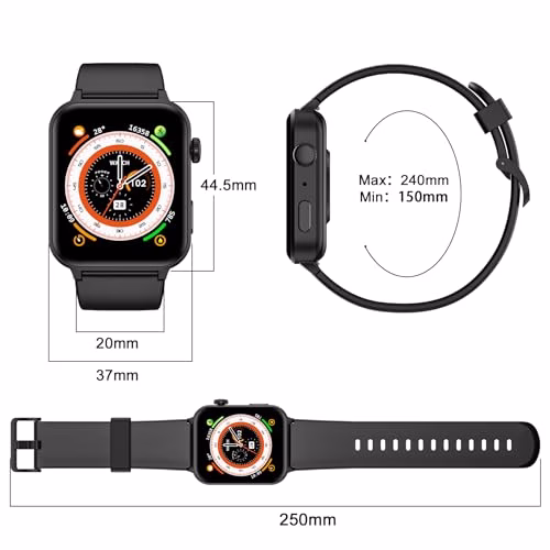 Blackview Smartwatch Donna Uomo, Effettua e Risposta Chiamate,1,85' Orologio Intelligente Fitness con Monitoraggio del Sonno/SpO2/Frequenza Cardiaca,Smart Watch Contapassi per Android iOS