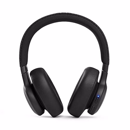 JBL LIVE 660NC - Cuffie Over-Ear Wireless Bluetooth con Cancellazione Adattiva del Rumore, Cuffia Pieghevole Senza Fili per Musica, Chiamate e Sport, Fino a 50h di Autonomia, Colore Nero