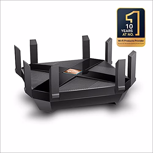 TP-Link Wi-Fi 6 Router Archer AX6000, Wi-Fi 802.11ax fino a 5952 Mbps, Porta WAN da 2.5 Gbps, 8 porte LAN Gigabit, 2 USB 3.0, Funziona con Alexa