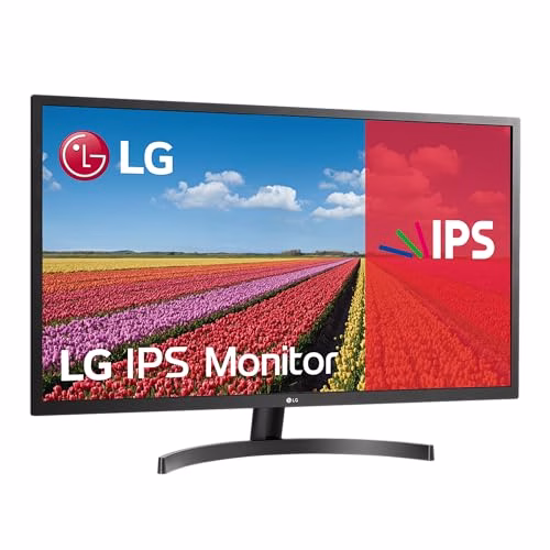 LG 32MN500M Monitor 32" FULL HD LED IPS, 1920x1080, AMD FreeSync 75Hz, 2x HDMI (HDCP 1.4), Uscita Audio, Flicker Safe, Nero