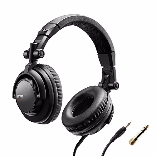 Hercules HDP DJ45 Cuffie DJ Chiuse, Pieghevole, Auricolari Girevoli e Cavo da 2m/6,5