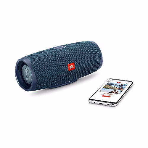 JBL Charge 4 Speaker Bluetooth Portatile – Cassa Altoparlante Bluetooth Waterproof IPX7 – Con Microfono, Porta USB, JBL Connect+ e Bass Radiator, Fino a 20h di Autonomia, Blu
